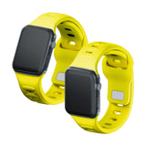 PASEK SILIKONOWY 42/44/45/46/49 MM 3MK SILICONE WATCH STRAP FOR APPLE ŻÓŁTY