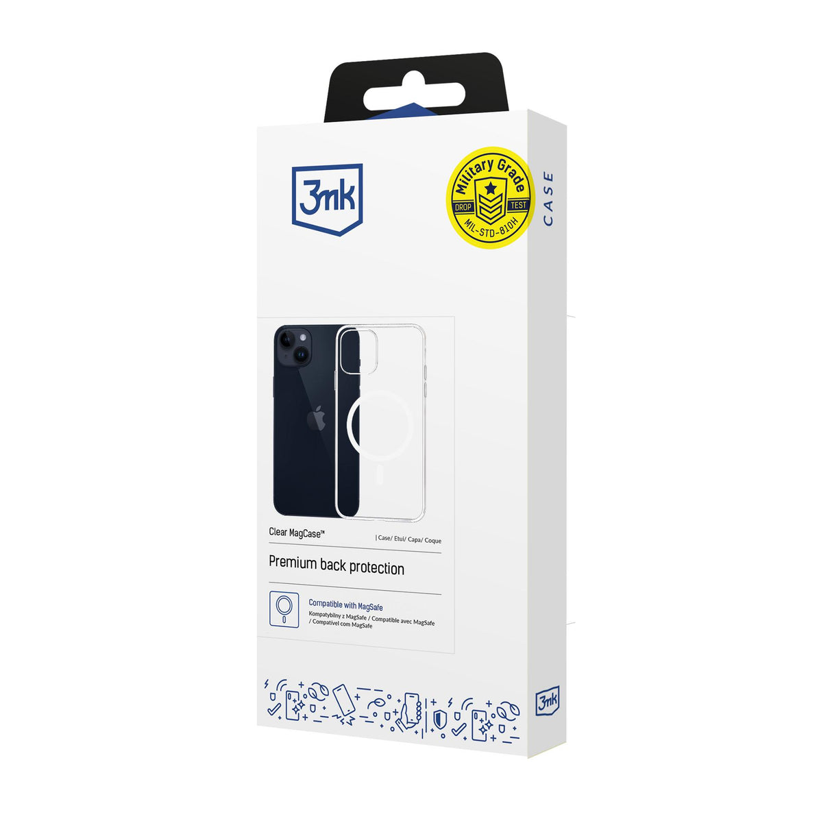 ETUI APPLE IPHONE 14 - 3MK CLEAR MAGCASE