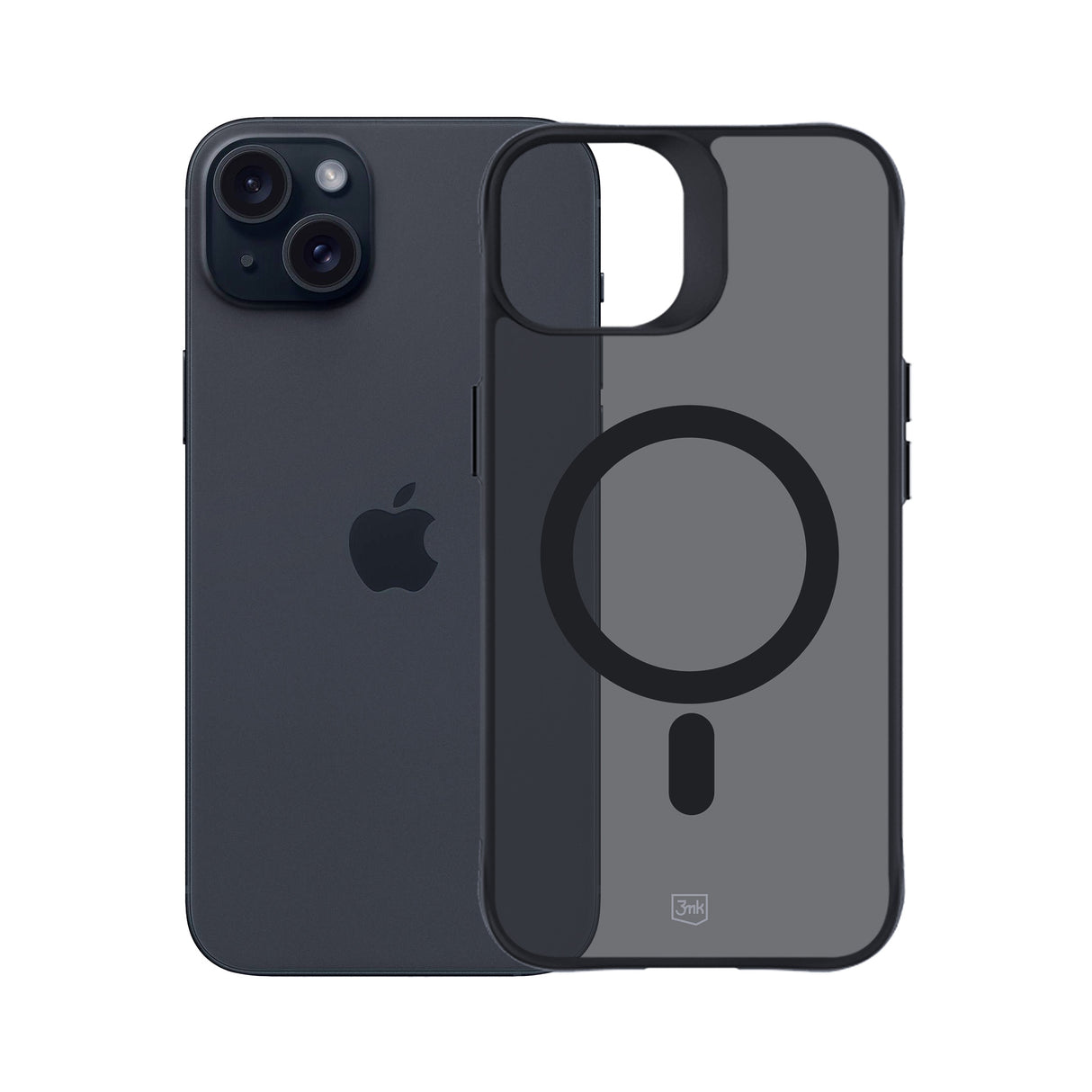 ETUI APPLE IPHONE 15 PLUS - 3MK SMOKE MAGCASE