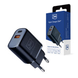 ŁADOWARKA SIECIOWA 3MK HYPER CHARGER 20W BLACK CZARNA