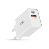 ŁADOWARKA SIECIOWA TECH-PROTECT NC30W 2-PORT NETWORK CHARGER PD30W/QC3.0 BIAŁA