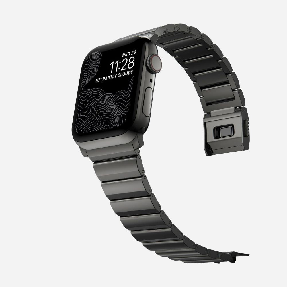 PASEK TECH-PROTECT STEELBAND APPLE WATCH 6 / 7 / 8 / 9 / 10 / SE / ULTRA 1 / 2 (44 / 45 / 46 / 49 MM) BLACK CZARNY