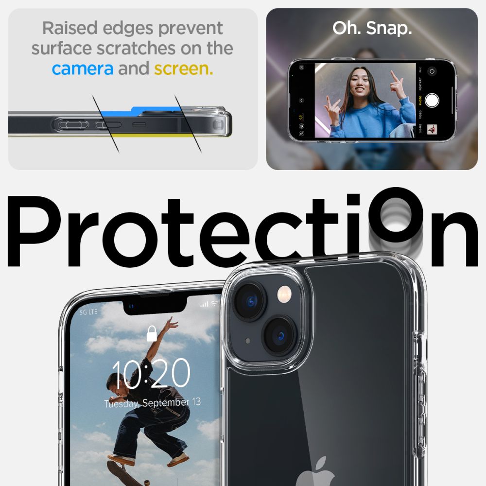 ETUI SPIGEN ULTRA HYBRID IPHONE 14 PLUS / 15 PLUS CRYSTAL CLEAR TRANSPARETNE