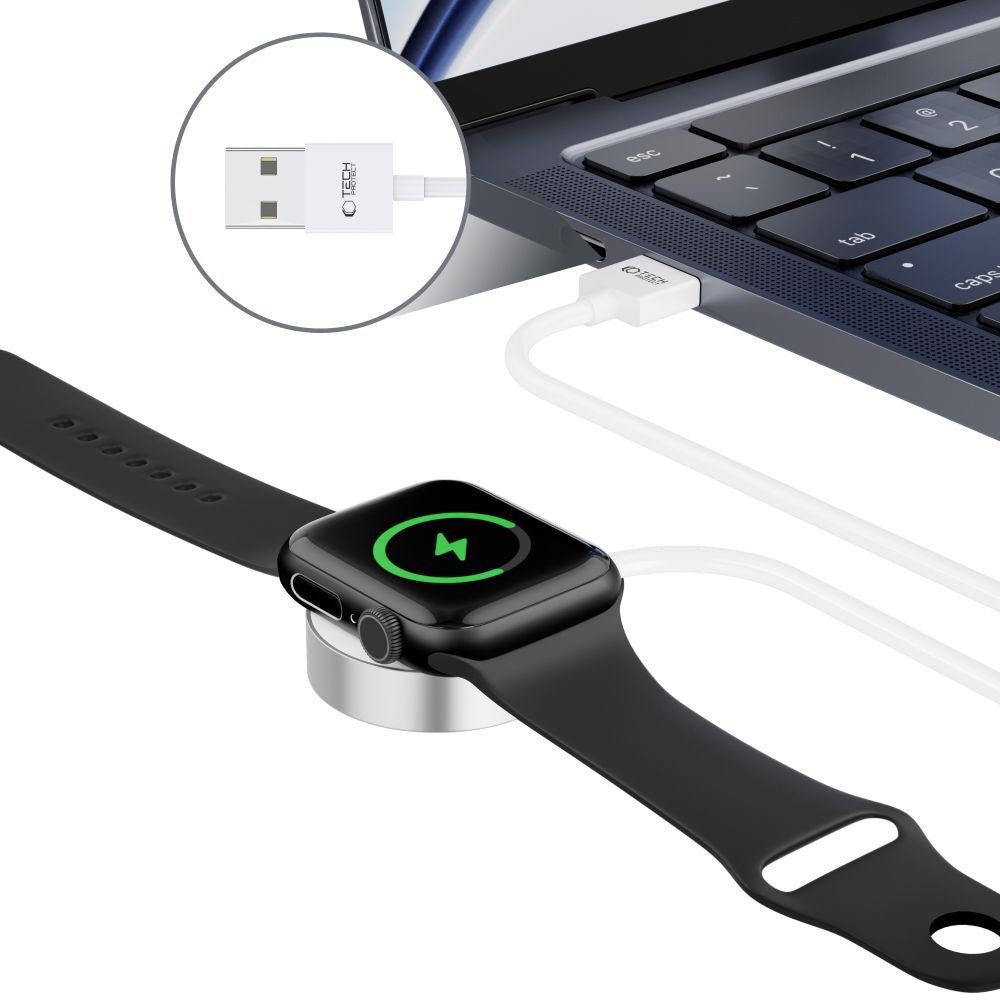 KABEL TECH-PROTECT ULTRABOOST MAGNETIC CHARGING CABLE 120CM APPLE WATCH BIAŁY