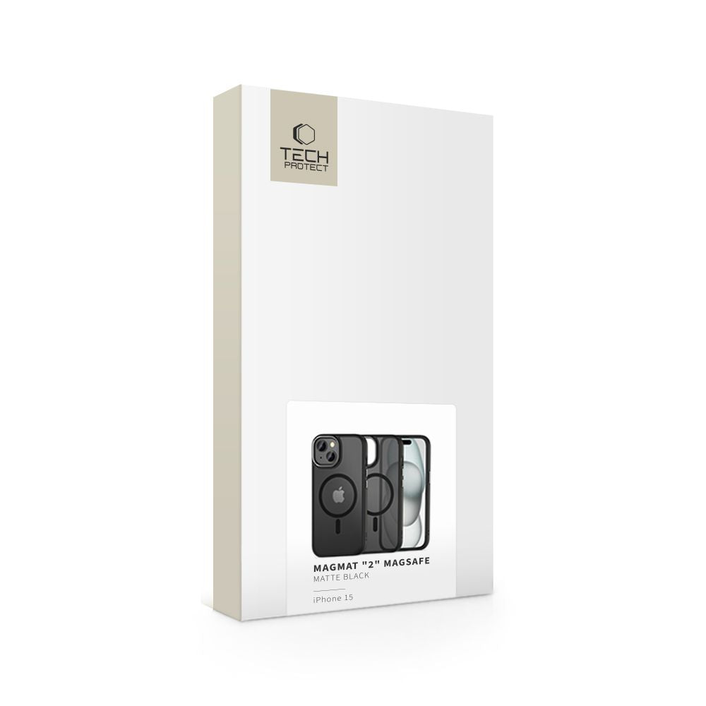 ETUI TECH-PROTECT MAGMAT ”2” MAGSAFE IPHONE 15 CZARNE