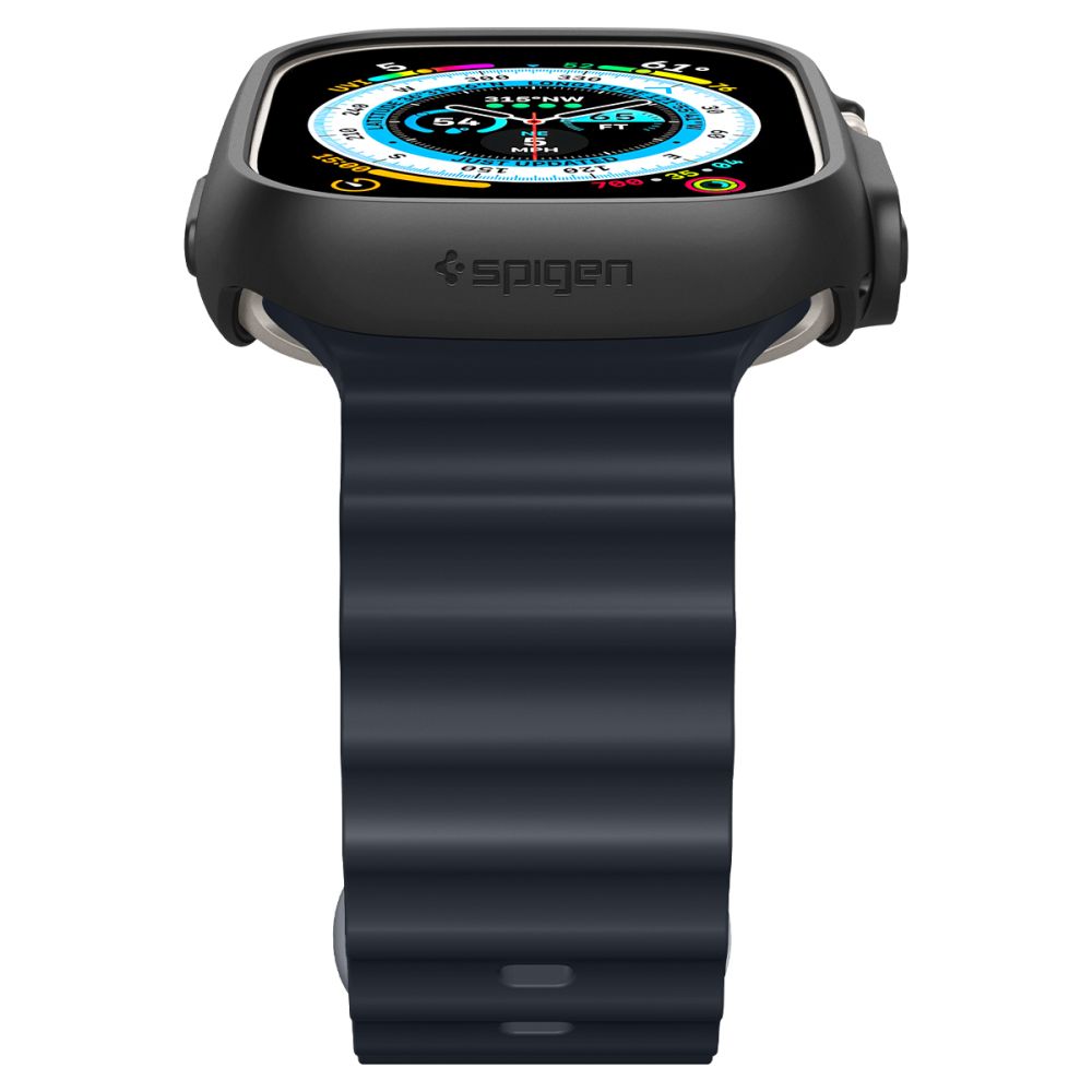 ETUI SPIGEN THIN FIT APPLE WATCH ULTRA 1 / 2 (49 MM) BLACK CZARNE