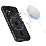 ETUI TECH-PROTECT MAGHYBRID MAGSAFE IPHONE 16 CZARNO CZERWONE
