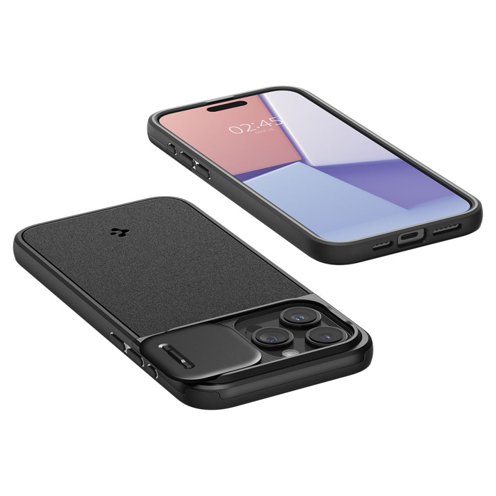 ETUI SPIGEN OPTIK ARMOR MAG MAGSAFE IPHONE 15 PRO MAX CZARNE