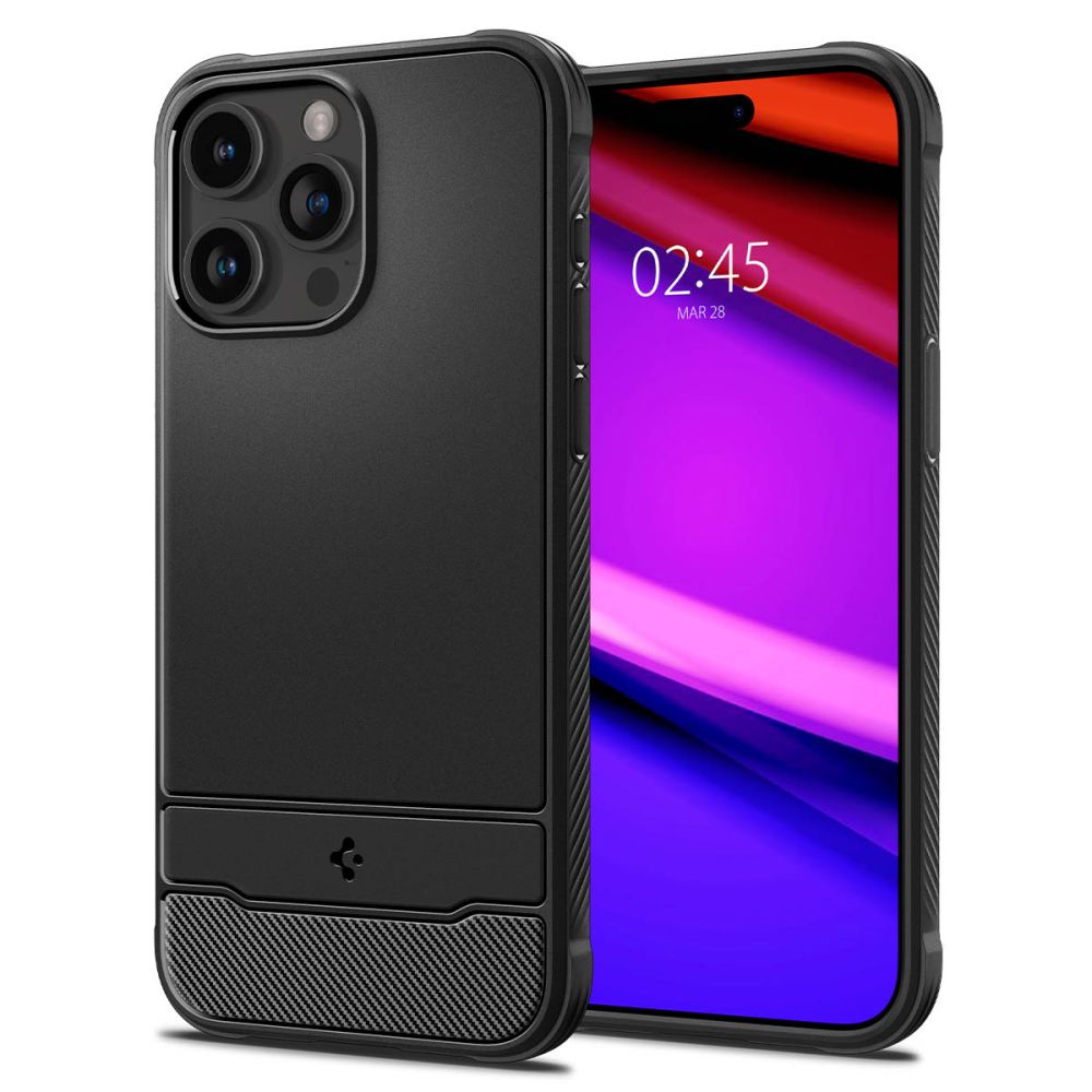 ETUI SPIGEN RUGGED ARMOR MAG MAGSAFE IPHONE 15 PRO CZARNE