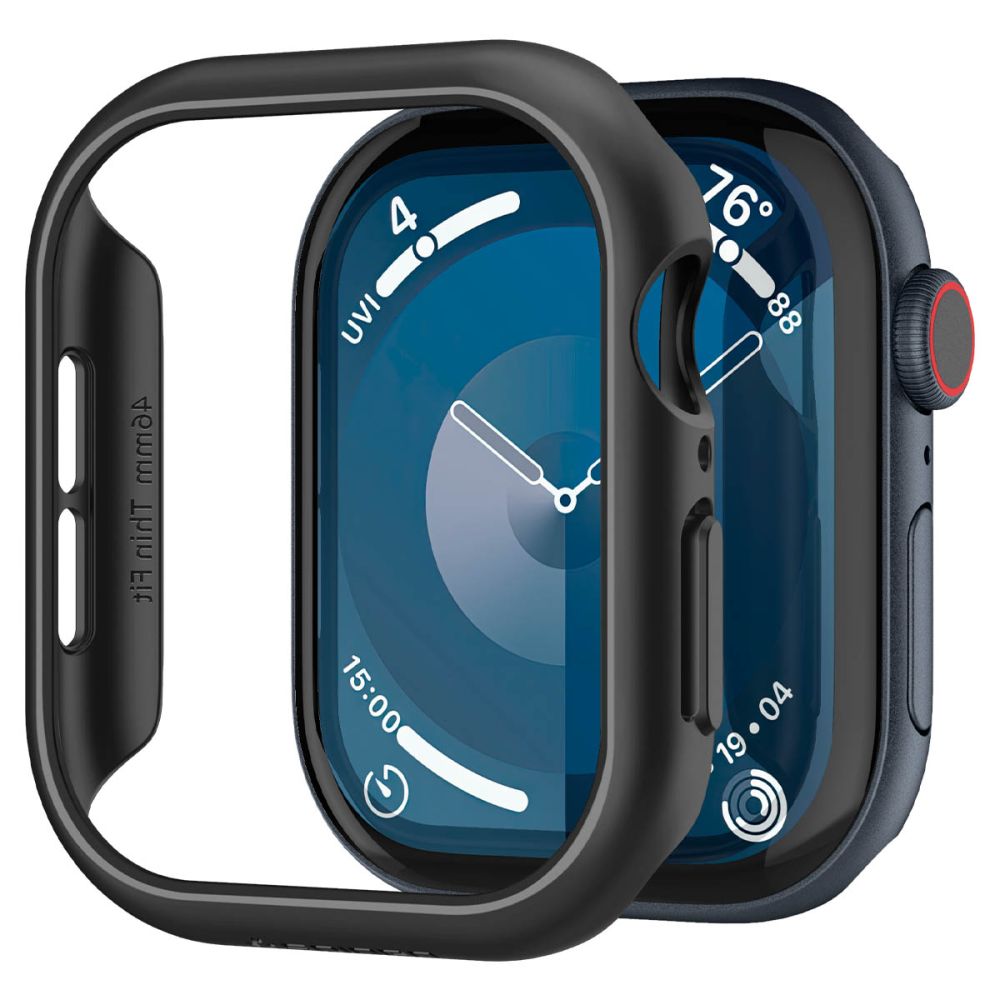 PASEK SPIGEN THIN FIT APPLE WATCH 10 (46 MM) BLACK CZARNY