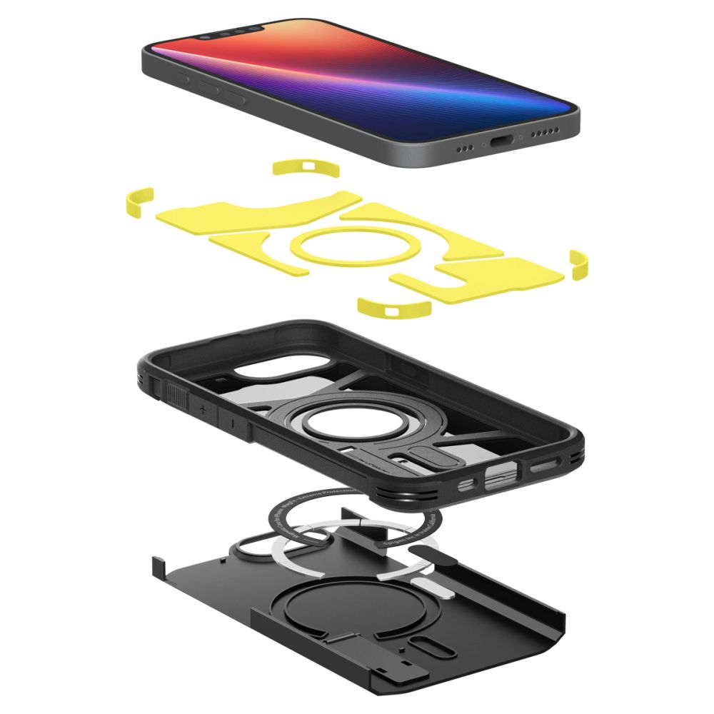 ETUI SPIGEN TOUGH ARMOR MAG MAGSAFE IPHONE 16E CZARNE