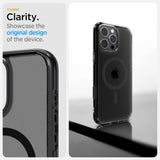 ETUI SPIGEN ULTRA HYBRID ”T” MAG MAGSAFE IPHONE 16 PRO FROST BLACK MATOWE CZARNE