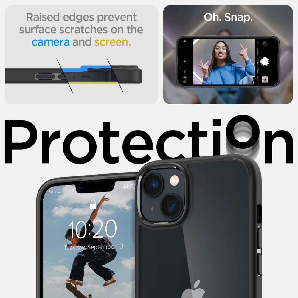 ETUI SPIGEN ULTRA HYBRID IPHONE 14 PLUS / 15 PLUS MATTE BLACK CZARNE