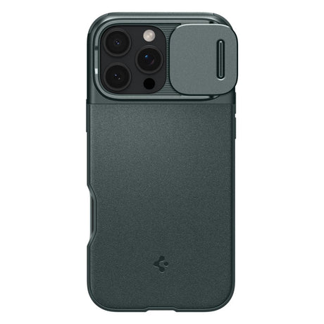 ETUI SPIGEN OPTIK ARMOR MAG MAGSAFE IPHONE 16 PRO ABYSS GREEN ZIELONE