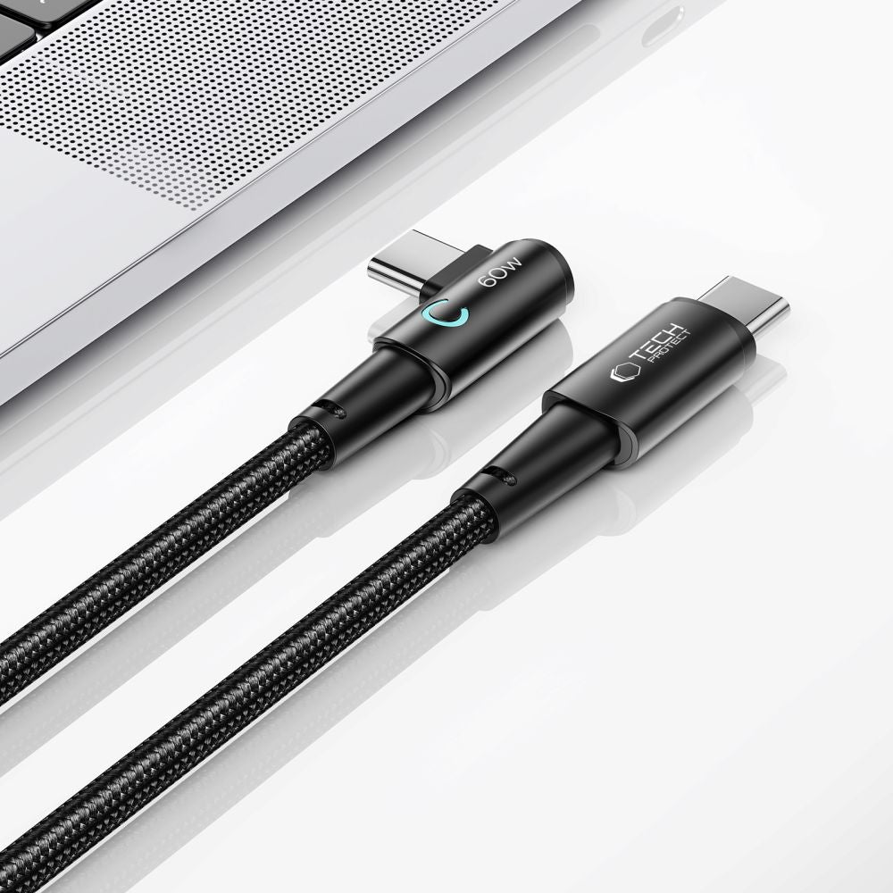 KABEL TECH-PROTECT ULTRABOOST ”L” TYPE-C CABLE 60W/6A 200CM SZARY