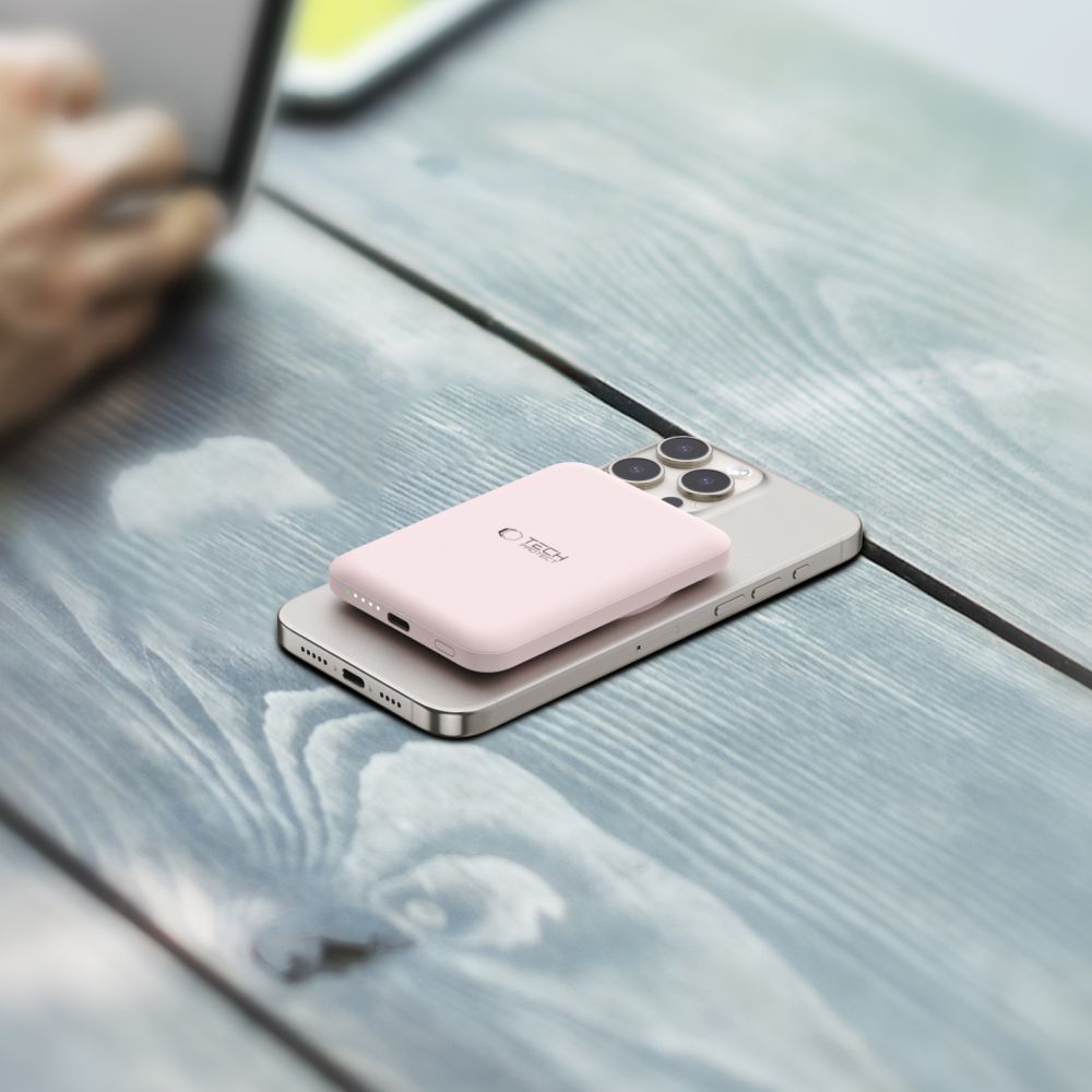 POWERBANK TECH-PROTECT PB10 LIFEMAG MAGSAFE POWER BANK 5000MAH RÓŻOWY