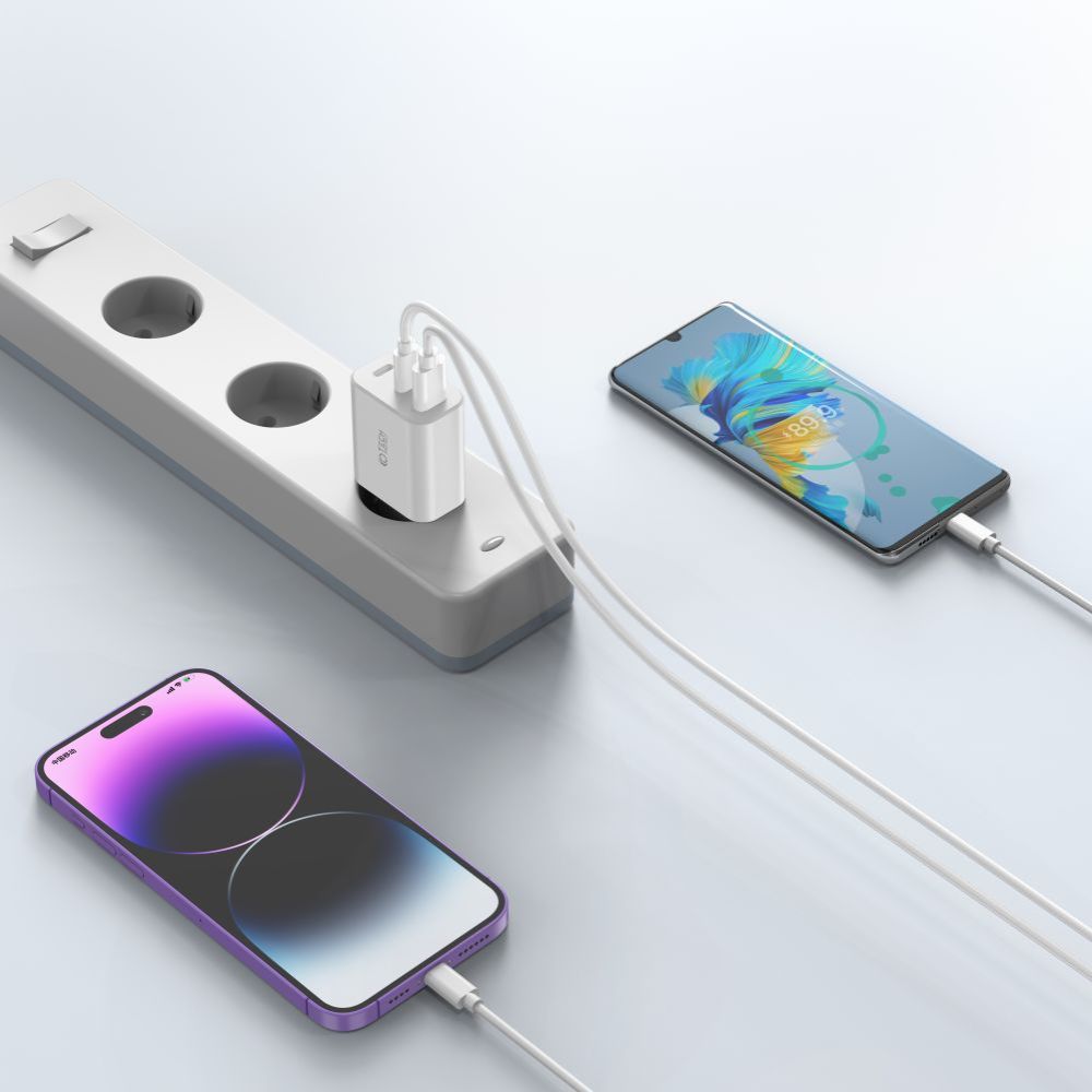 ŁADOWARKA SIECIOWA TECH-PROTECT NC30W 3-PORT NETWORK CHARGER PD30W/QC3.0 CZARNA