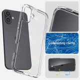 ETUI SPIGEN ULTRA HYBRID IPHONE 16 PLUS CRYSTAL CLEAR TRANSPARETNE