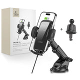 UCHWYT SAMOCHODOWY DO KRATKI NA KOKPIT I SZYBĘ Z ŁADOWANIEM INDUKCYJNYM TECH-PROTECT CM15W-V1 WIRELESS CHARGER 15W CZARNY