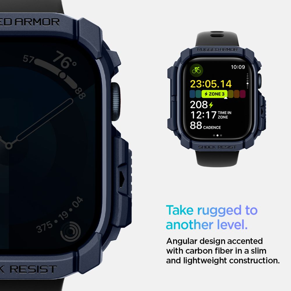 ETUI NAKŁADKA SPIGEN RUGGED ARMOR APPLE WATCH 10 (46 MM) NAVY BLUE NIEBIESKIE
