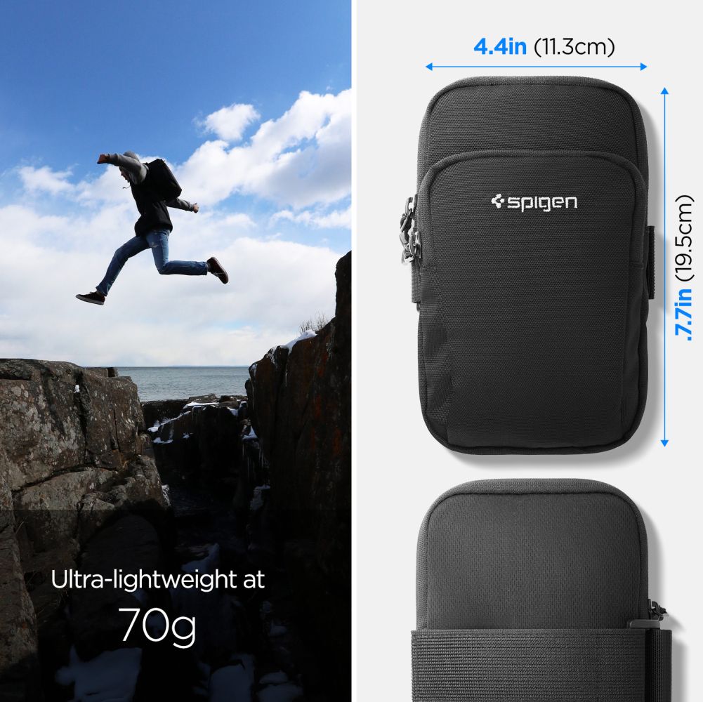 ETUI NA RAMIĘ  DO BIEGANIA SPIGEN A702 DYNAMIC SHIELD ARMBAND CZARNE