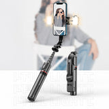 TECH-PROTECT L05S BLUETOOTH SELFIE STICK TRIPOD & LED LIGHT CZARNY