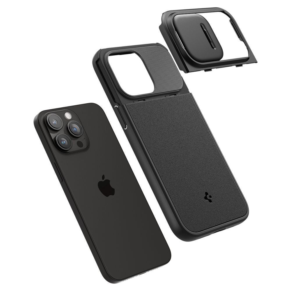 ETUI SPIGEN OPTIK ARMOR MAG MAGSAFE IPHONE 15 PRO BLACK CZARNE