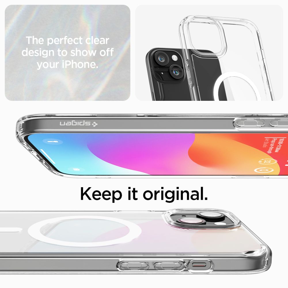 ETUI SPIGEN ULTRA HYBRID MAG MAGSAFE IPHONE 15 BIAŁE