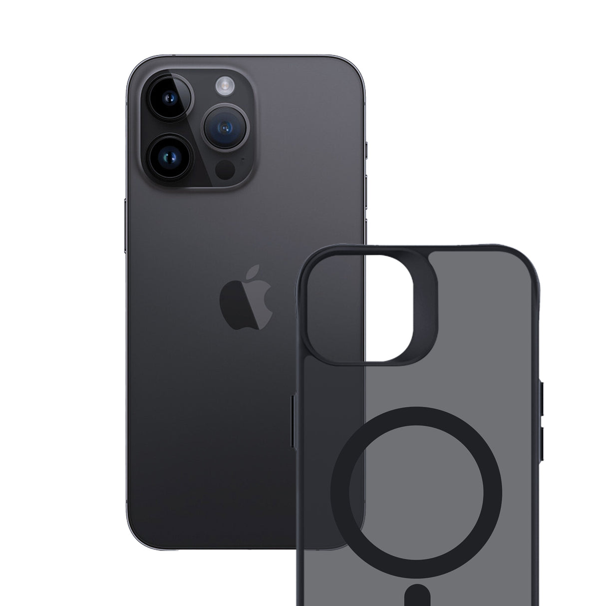 ETUI APPLE IPHONE 14 PRO - 3MK SMOKE MAGCASE