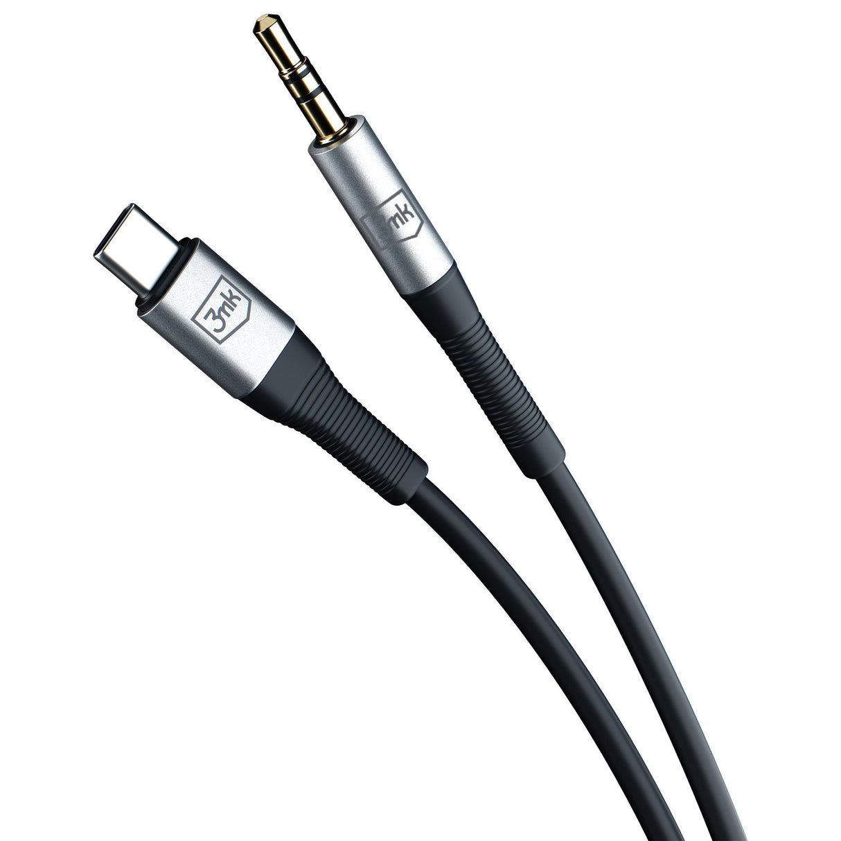 ADAPTER 3MK AUX CABLE USB-C - JACK 3,5 MM CZARNY