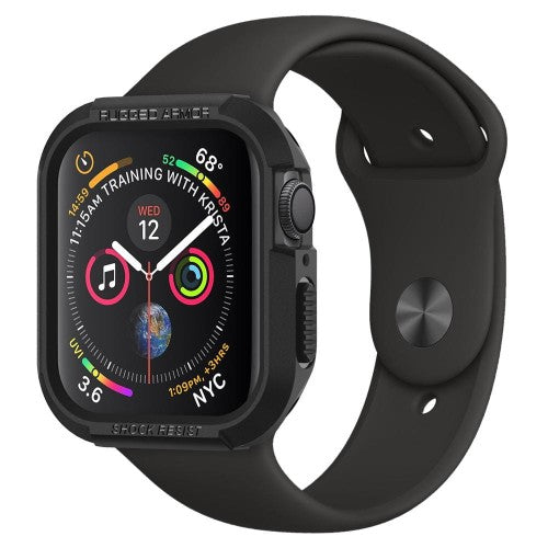 PASEK SPIGEN RUGGED ARMOR APPLE WATCH 4 / 5 / 6 / 7 / 8 / 9 / SE (40 / 41 MM) CZARNY