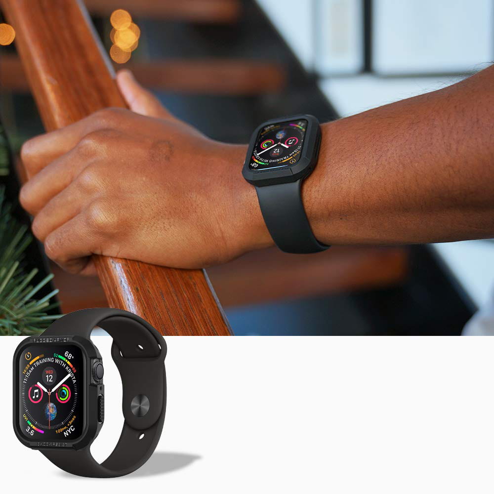 PASEK SPIGEN RUGGED ARMOR APPLE WATCH 4 / 5 / 6 / 7 / 8 / 9 / SE (40 / 41 MM) CZARNY