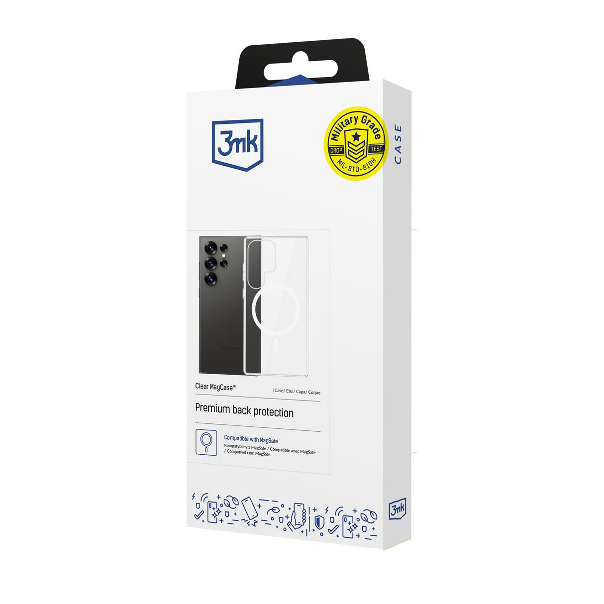 ETUI SAMSUNG GALAXY S25 ULTRA - 3MK CLEAR MAGCASE