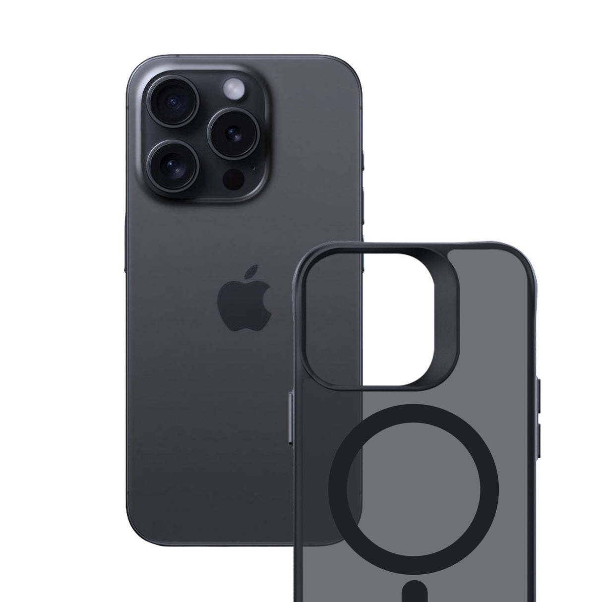ETUI APPLE IPHONE 15 PRO - 3MK SMOKE MAGCASE