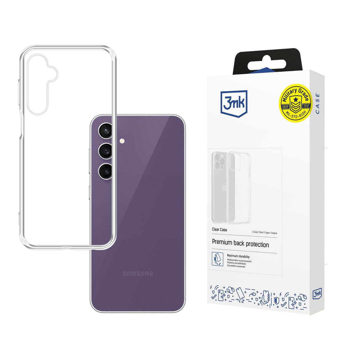 ETUI SAMSUNG GALAXY S23 FE - 3MK CLEAR CASE
