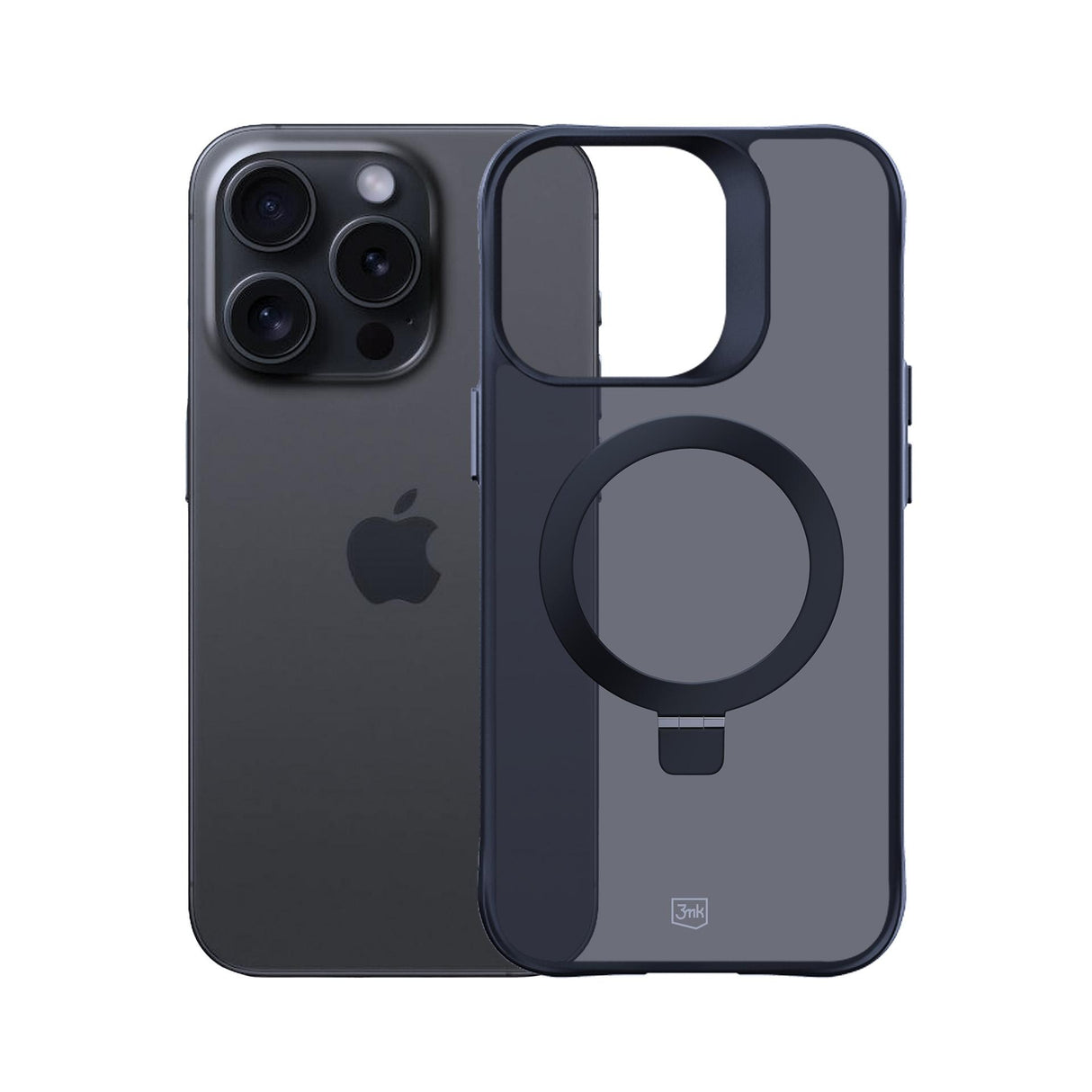 ETUI APPLE IPHONE 14 PRO MAX - 3MK SMOKE CASE MAG&STAND