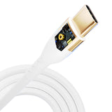 KABEL 3MK HYPER SILICONE CABLE USB C DO USB C 2M 100W WHITE BIAŁY