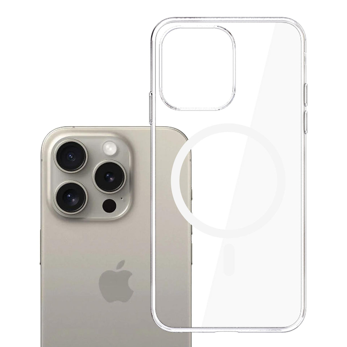 ETUI APPLE IPHONE 15 PRO - 3MK CLEAR MAGCASE