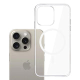 ETUI APPLE IPHONE 15 PRO - 3MK CLEAR MAGCASE