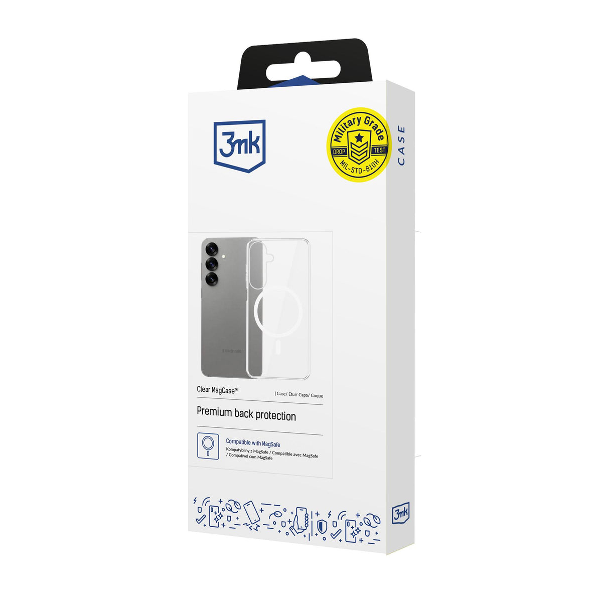 ETUI SAMSUNG GALAXY S25 - 3MK CLEAR MAGCASE