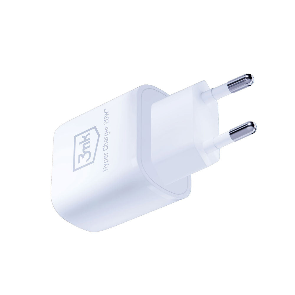 ŁADOWARKA SIECIOWA 3MK HYPER CHARGER 20W 1 USB I 1 USB C BIAŁA