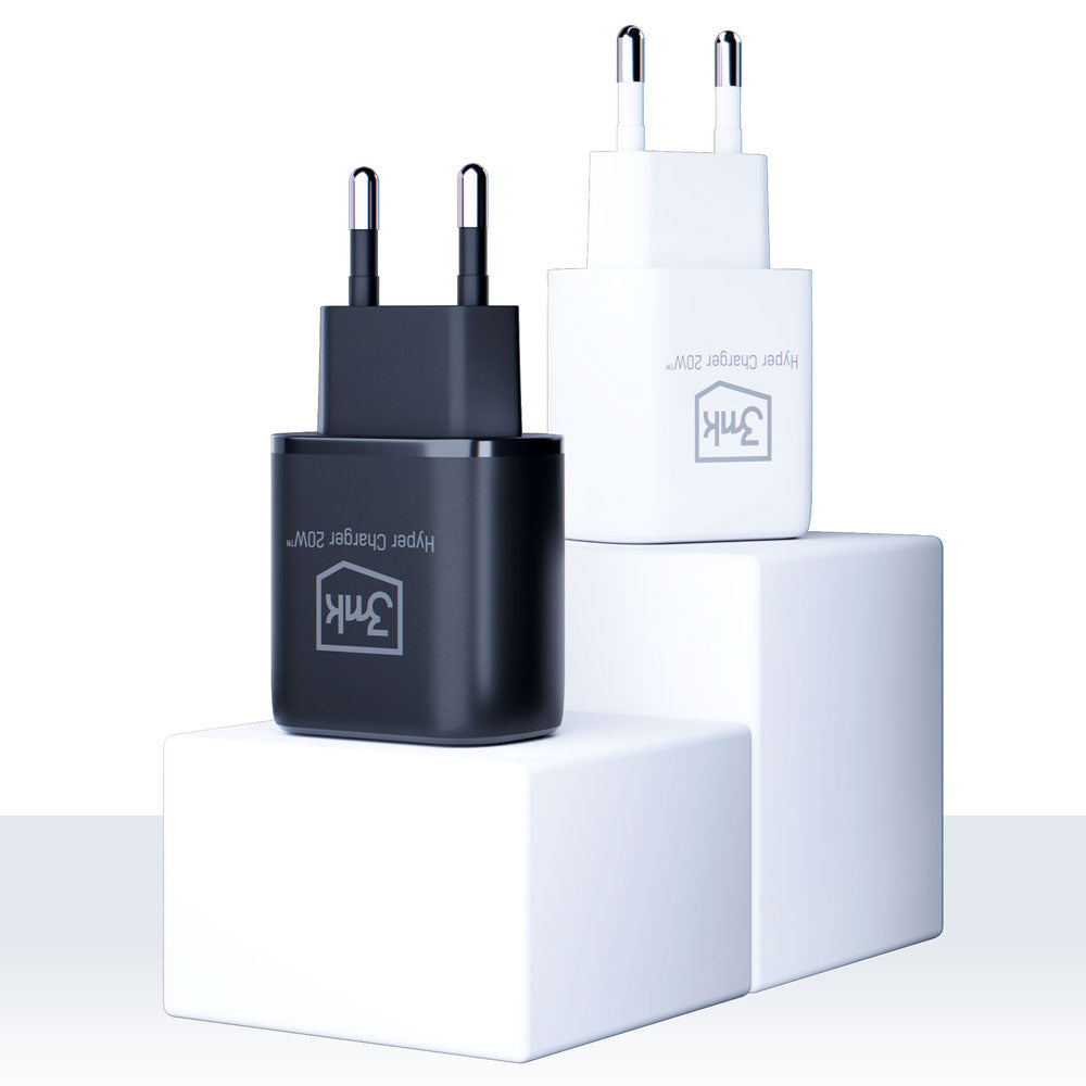 ŁADOWARKA SIECIOWA 3MK HYPER CHARGER 20W BLACK CZARNA