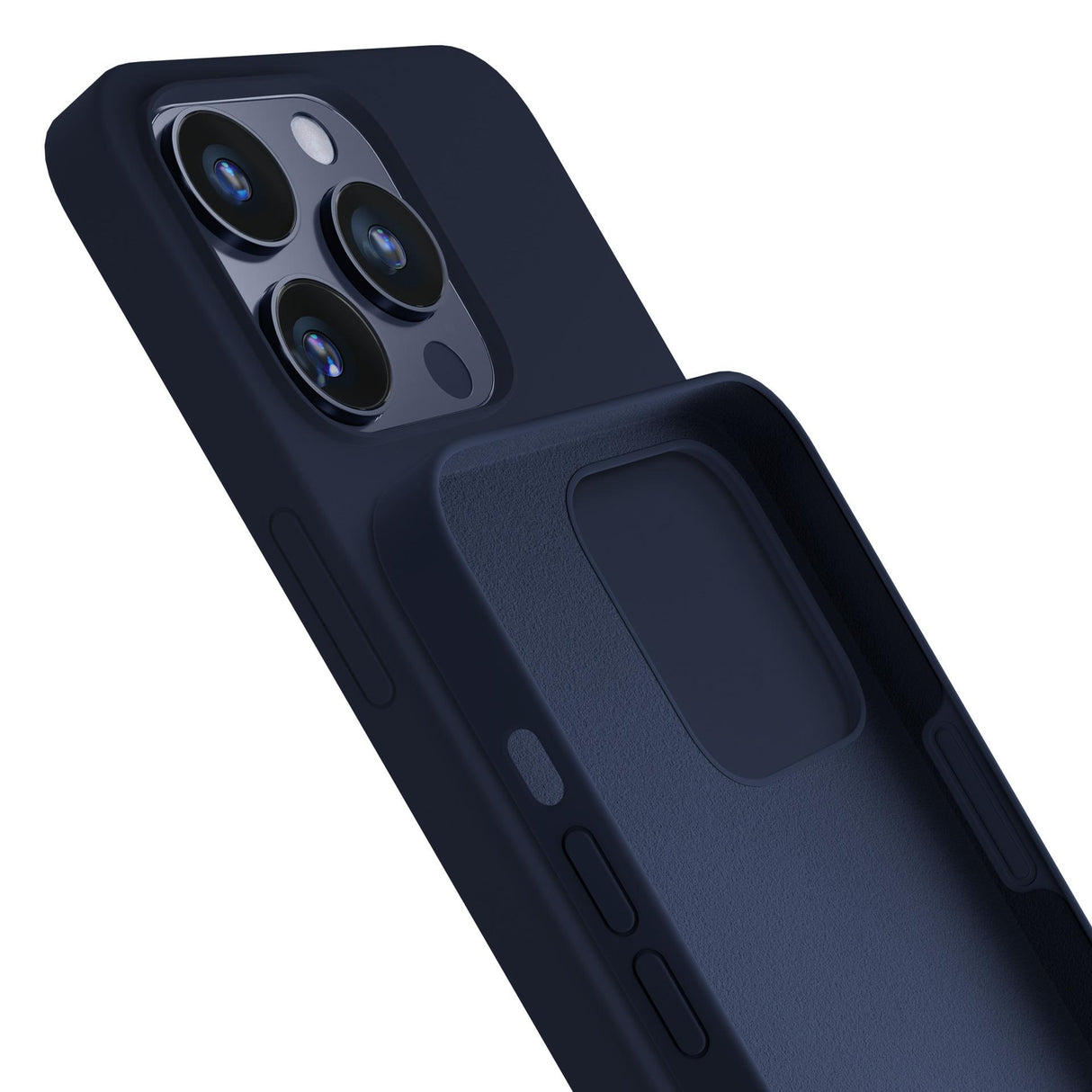 ETUI APPLE IPHONE 16 PRO MAX - 3MK SILICONE CASE DARK NAVY GRANATOWE