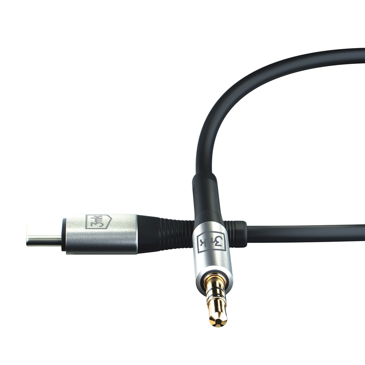 ADAPTER 3MK AUX CABLE USB-C - JACK 3,5 MM CZARNY