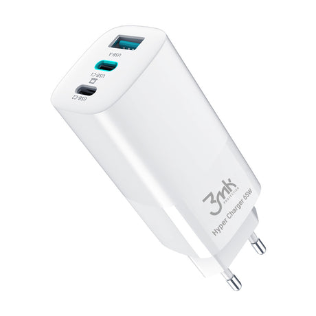 ŁADOWARKA SIECIOWA 3MK HYPER CHARGER 65W BIAŁA
