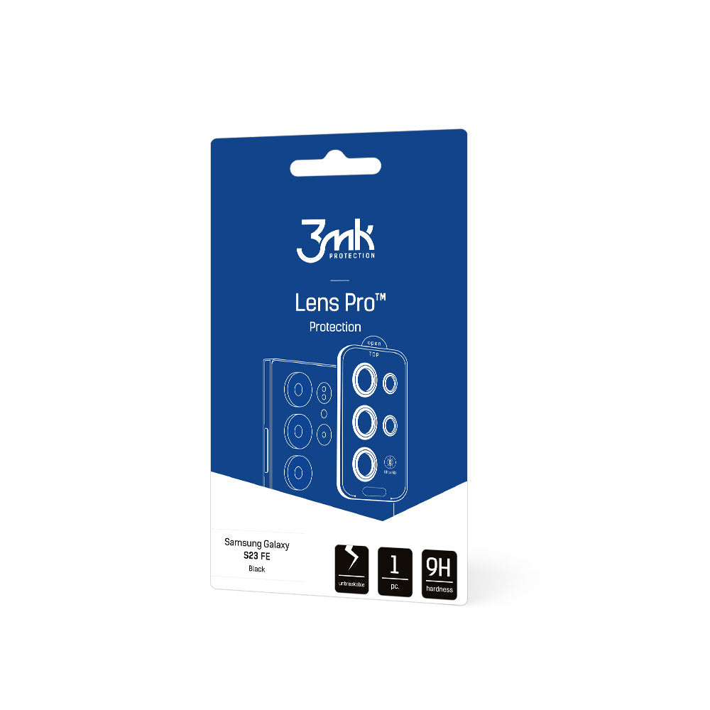 SZKŁO NA APARAT SAMSUNG GALAXY S23 FE - 3MK LENS PROTECTION PRO BLACK CZARNE