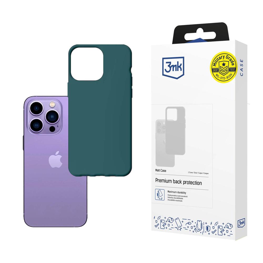 ETUI APPLE IPHONE 14 PRO - 3MK MATT CASE LOVAG ZIELONE