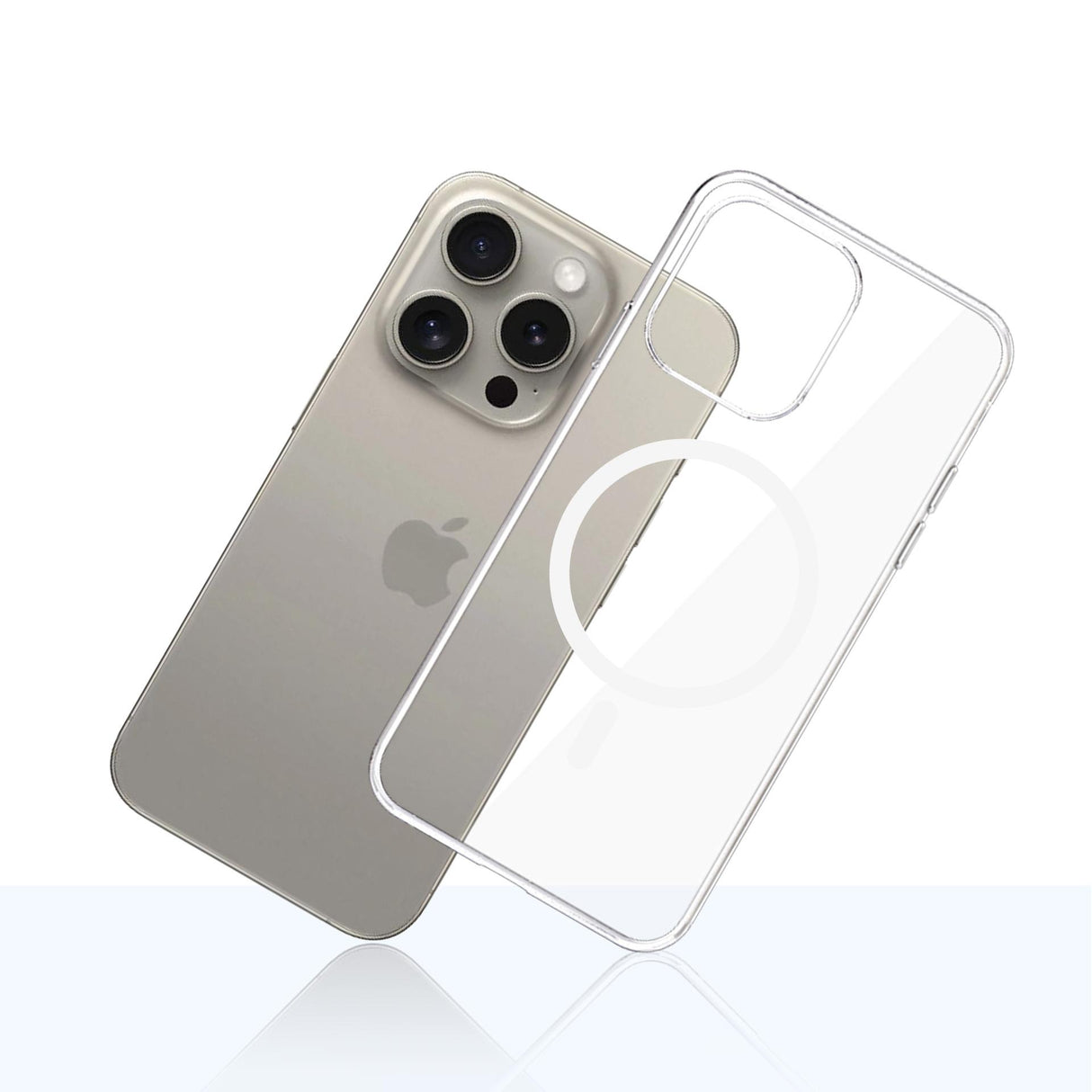 ETUI APPLE IPHONE 15 PRO - 3MK CLEAR MAGCASE