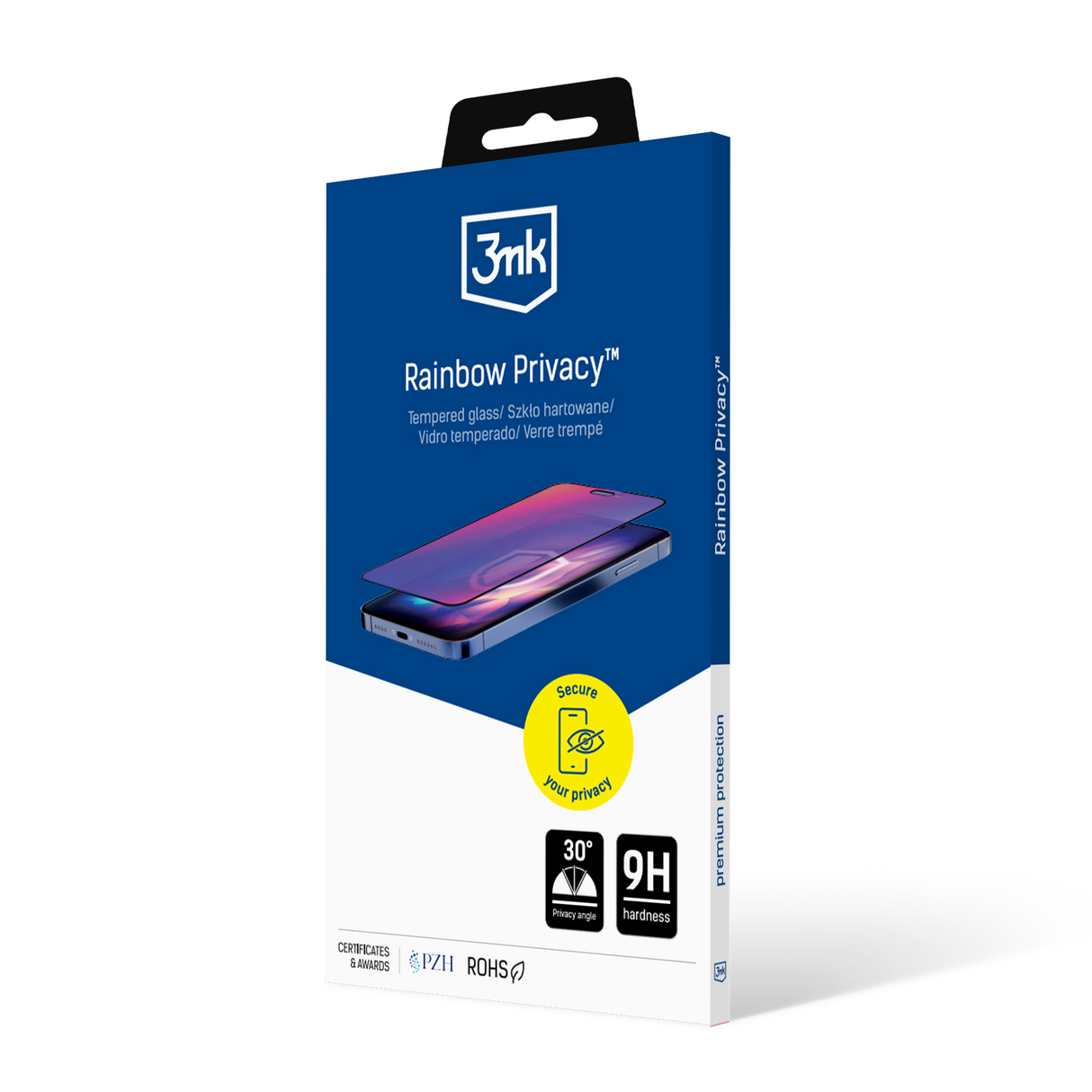 SZKŁO HARTOWANE PRYWATYZUJĄCE APPLE IPHONE 16 PRO MAX - 3MK RAINBOW PRIVACY