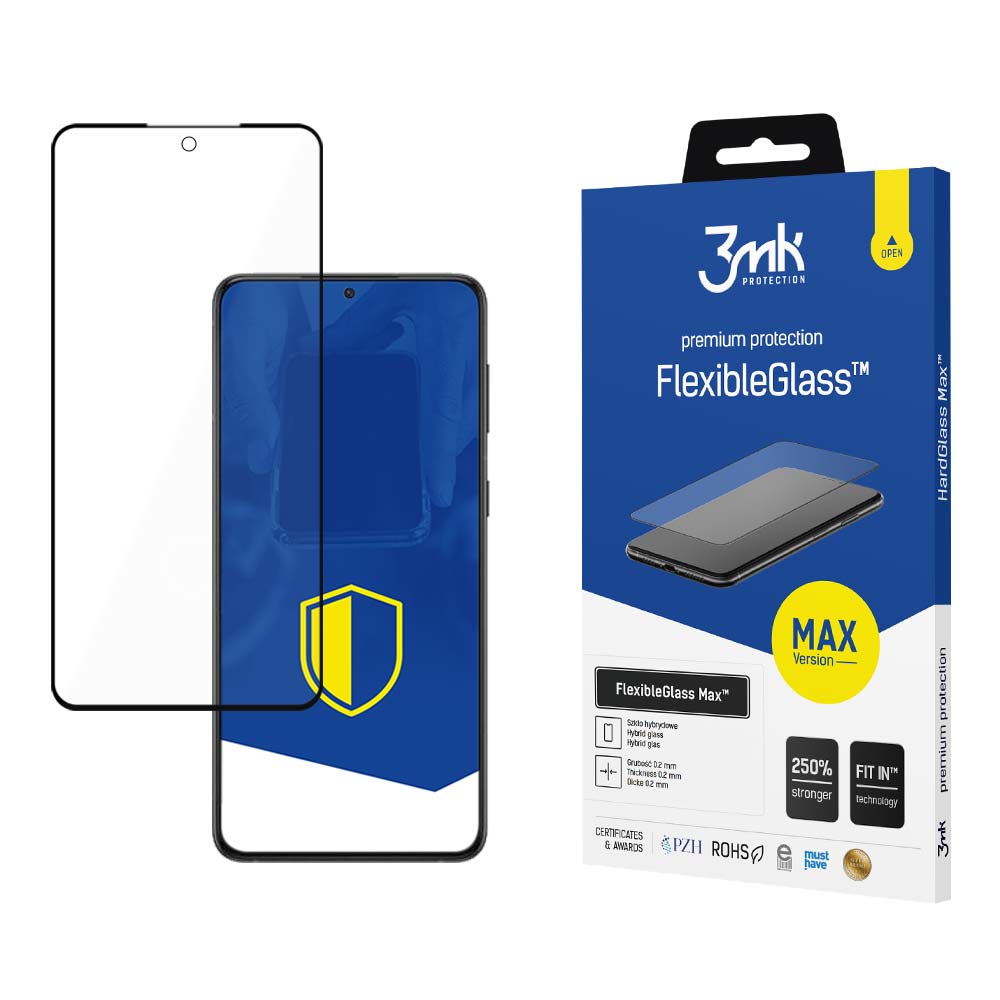 SAMSUNG SZKŁO GALAXY S24 - 3MK FLEXIBLEGLASS MAX BLACK CZARNA RAMKA